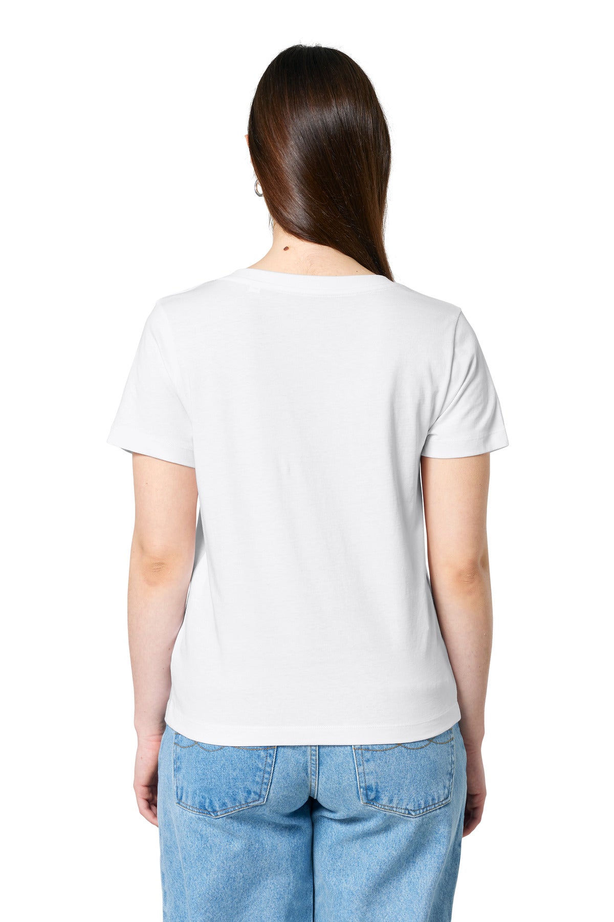 Custom Embroidered Stanley/Stella Women's Stella Isla V-Neck Tee SXW032,White
