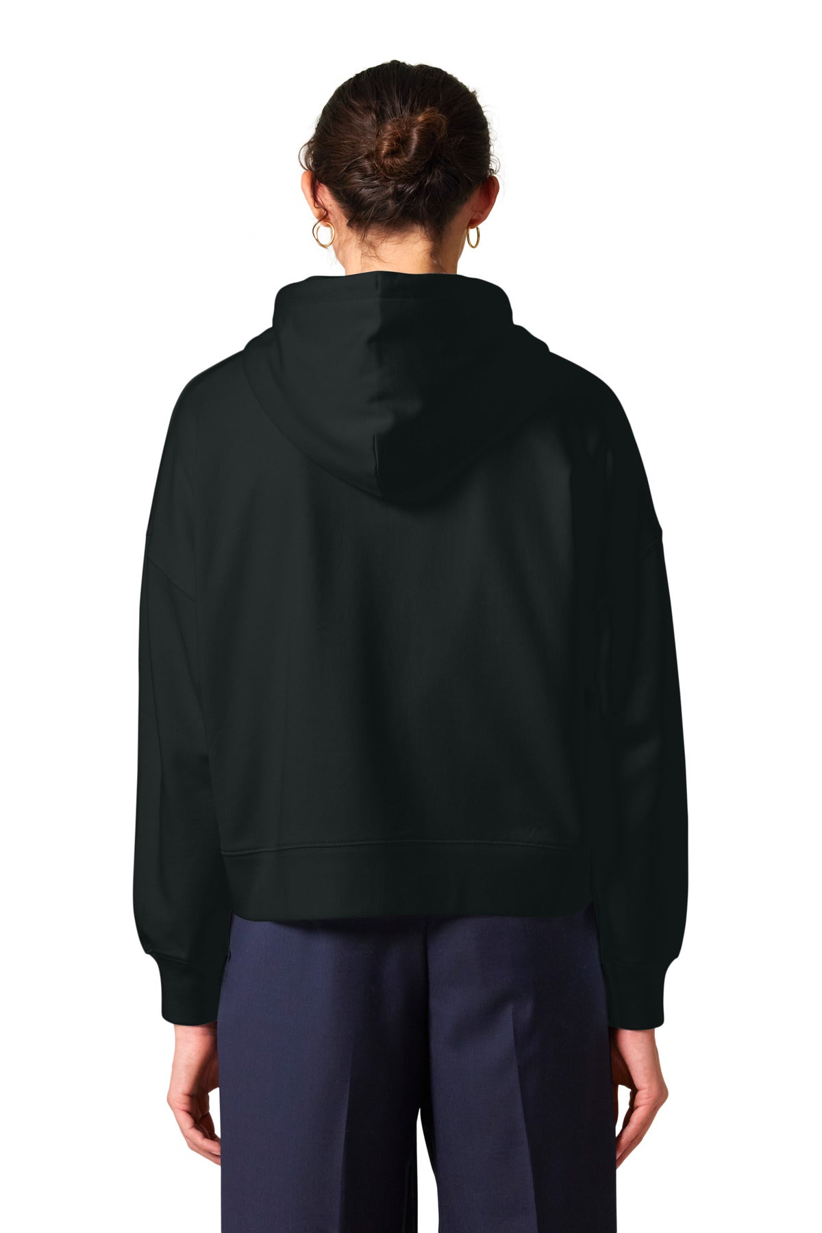 Custom Embroidered Stanley/Stella Women's Stella Ida Full-Zip Hooded Sweatshirt SXW037,Black