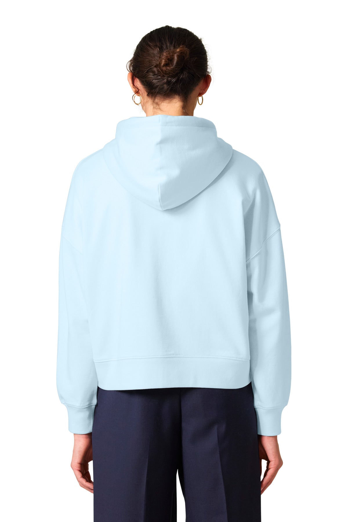 Custom Embroidered Stanley/Stella Women's Stella Ida Full-Zip Hooded Sweatshirt SXW037,Blue Ice
