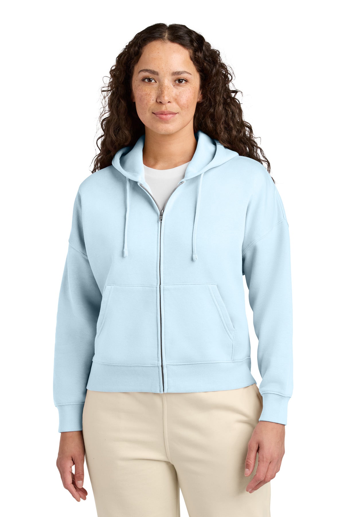 Custom Embroidered Stanley/Stella Sweatshirts/Fleece in Blue Ice
