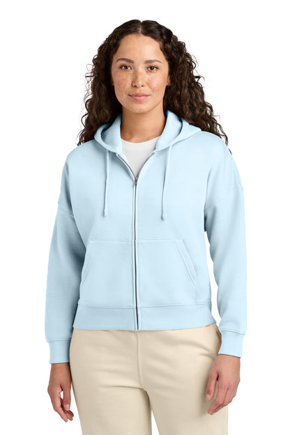 Custom Embroidered Stanley/Stella Sweatshirts/Fleece in Blue Ice
