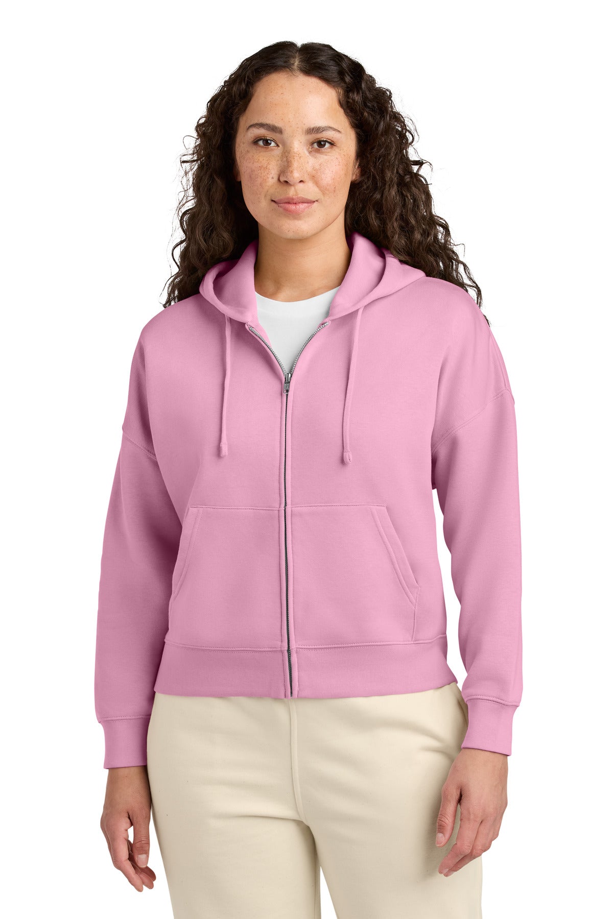 Custom Embroidered Stanley/Stella Sweatshirts/Fleece in Bubble Pink