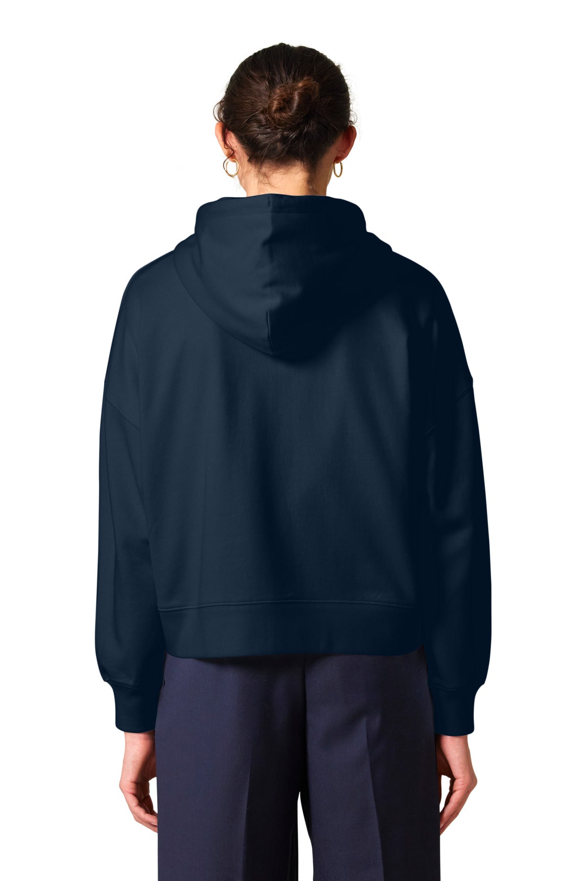 Custom Embroidered Stanley/Stella Women's Stella Ida Full-Zip Hooded Sweatshirt SXW037,French Navy