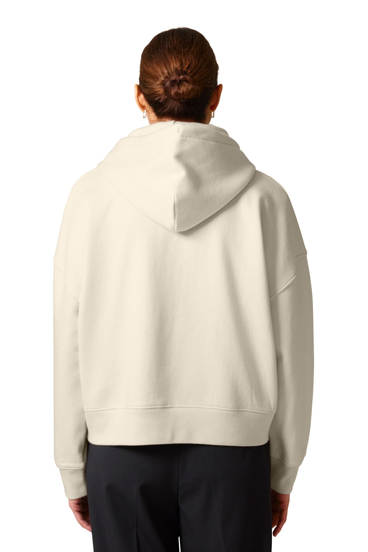 Custom Embroidered Stanley/Stella Women's Stella Ida Full-Zip Hooded Sweatshirt SXW037,Natural Raw