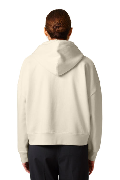 Custom Embroidered Stanley/Stella Women's Stella Ida Full-Zip Hooded Sweatshirt SXW037,Natural Raw