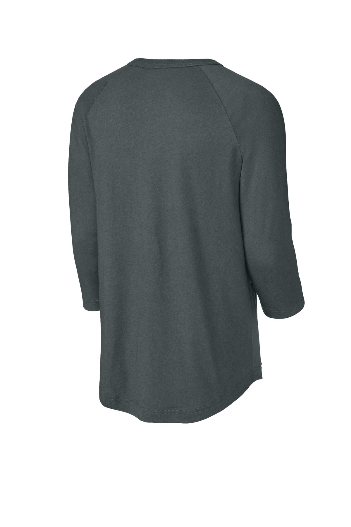 Sport-Tek Colorblock Raglan Jersey.  T200 Iron Grey
