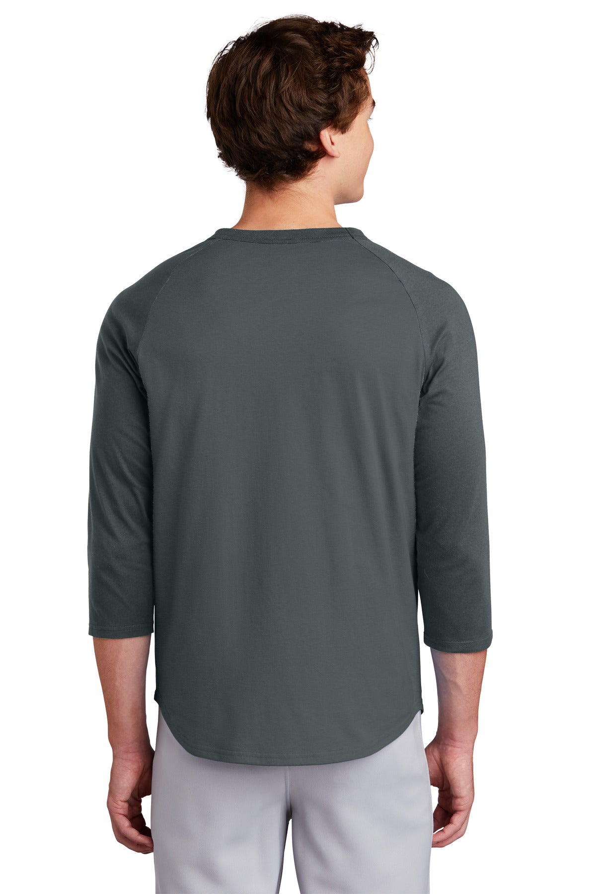 Custom Embroidered Sport-Tek Colorblock Raglan Jersey.  T200,Iron Grey