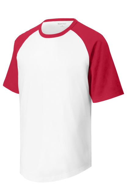 Sport-Tek Short Sleeve Colorblock Raglan Jersey. T201