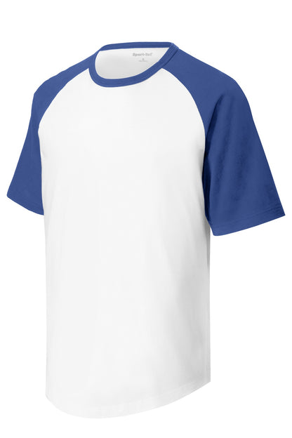 Sport-Tek Short Sleeve Colorblock Raglan Jersey. T201