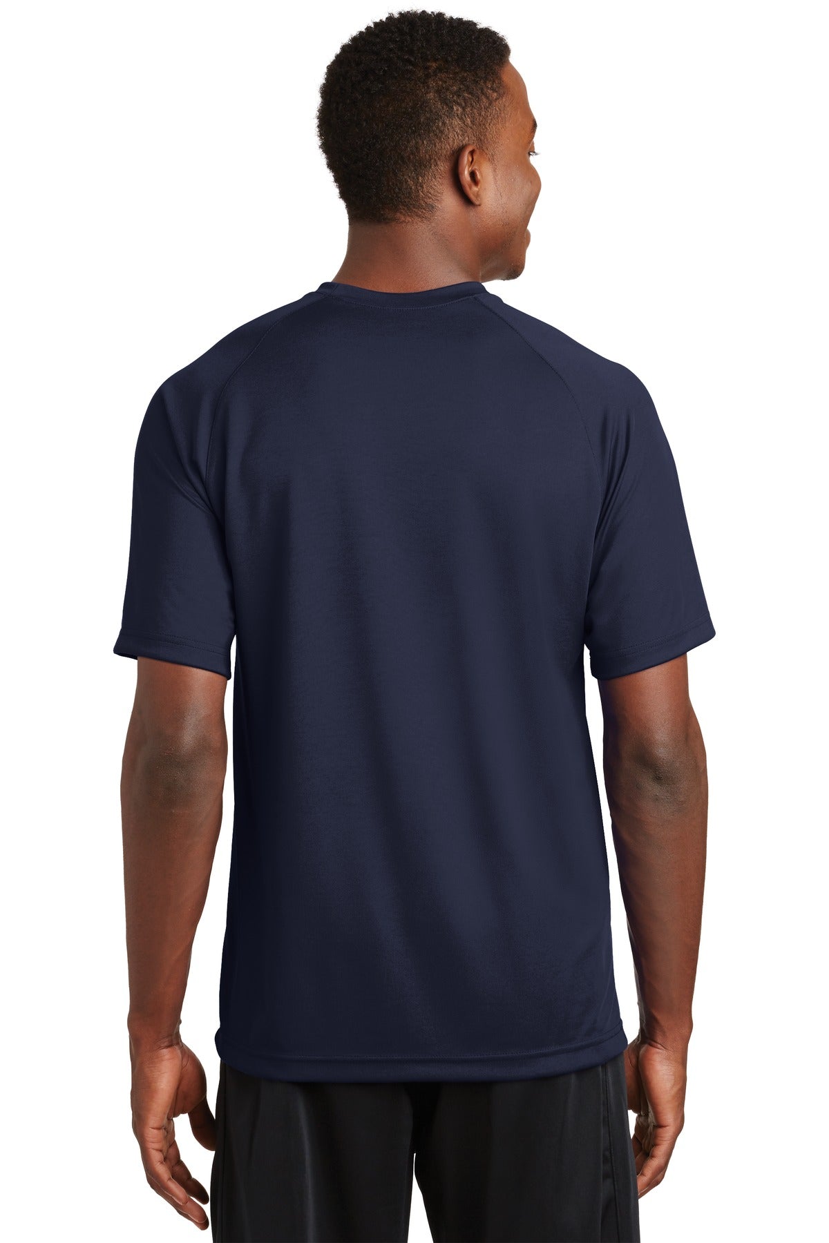 Custom Embroidered Sport-Tek Dry Zone Short Sleeve Raglan T-Shirt. T473,True Navy