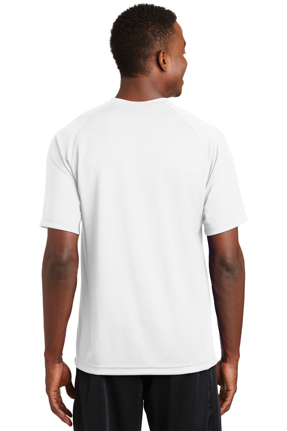 Custom Embroidered Sport-Tek Dry Zone Short Sleeve Raglan T-Shirt. T473,White