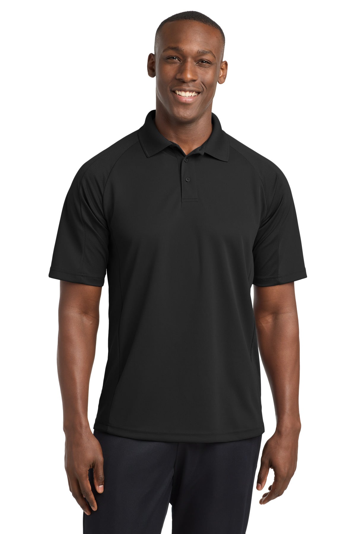 Custom Embroidered Sport-Tek Polos/Knits in Black