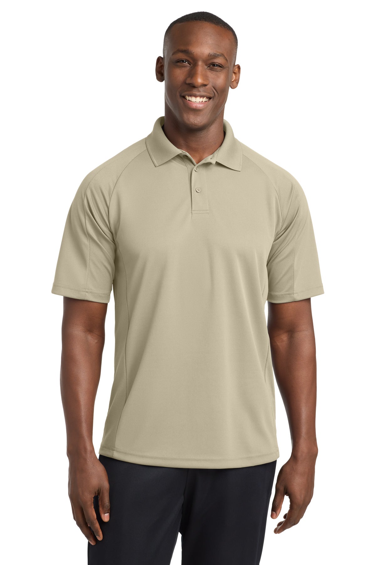 Custom Embroidered Sport-Tek Polos/Knits in Sandstone