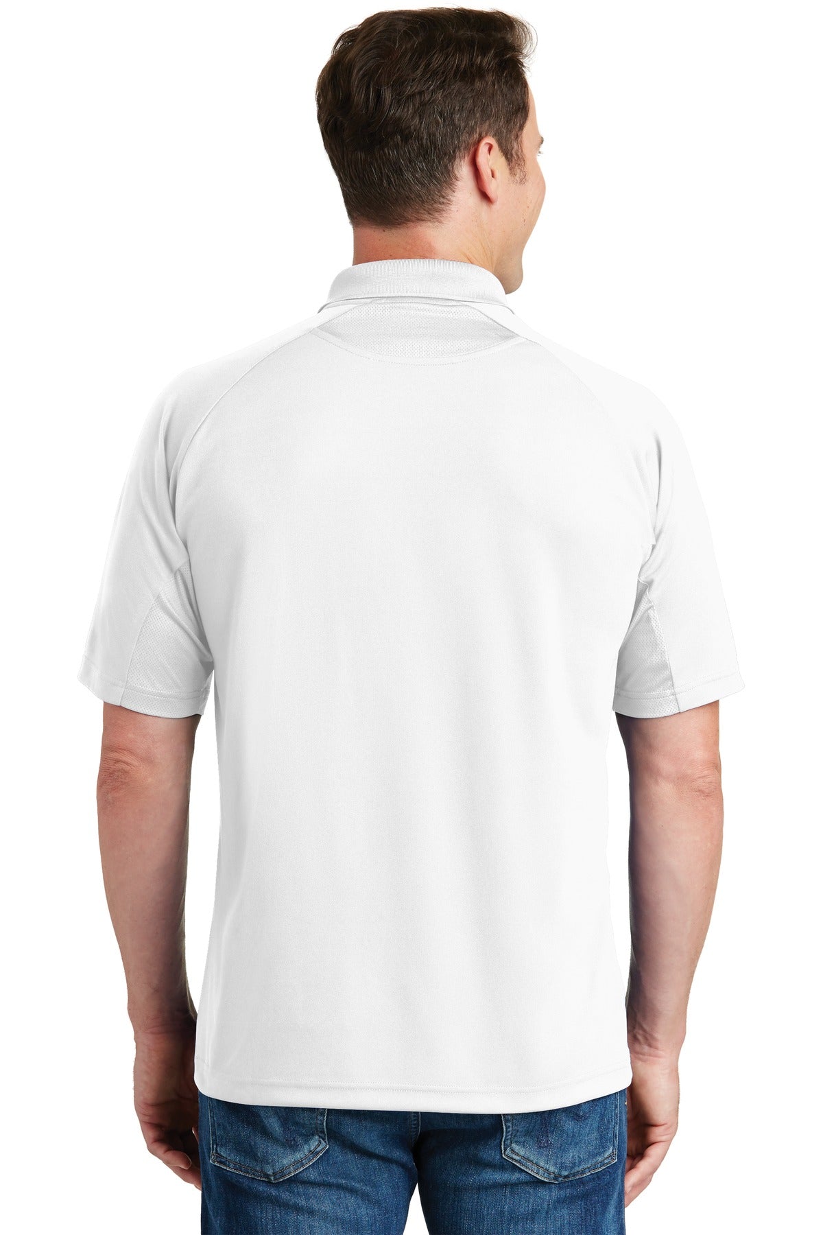Custom Embroidered Sport-Tek Dri-Mesh Pro Polo. T474,White