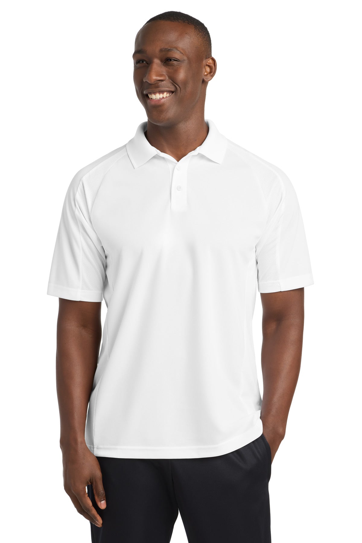 Custom Embroidered Sport-Tek Polos/Knits in White
