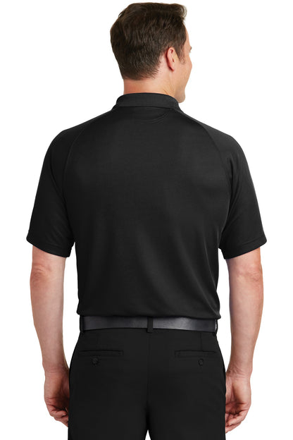 Custom Embroidered Sport-Tek Dry Zone Raglan Polo. T475,Black