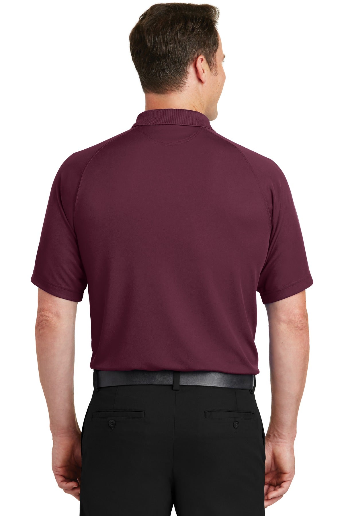 Custom Embroidered Sport-Tek Dry Zone Raglan Polo. T475,Maroon
