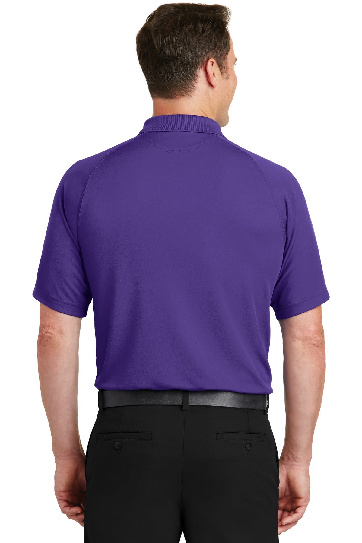 Custom Embroidered Sport-Tek Dry Zone Raglan Polo. T475,Purple