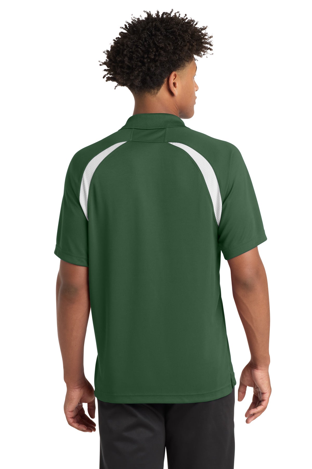 Custom Embroidered Sport-Tek Polos/Knits in Forest Green/ White