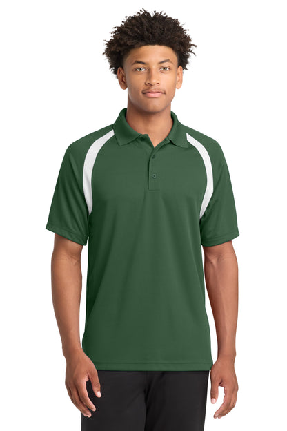 Custom Embroidered Sport-Tek Polos/Knits in Forest Green/ White