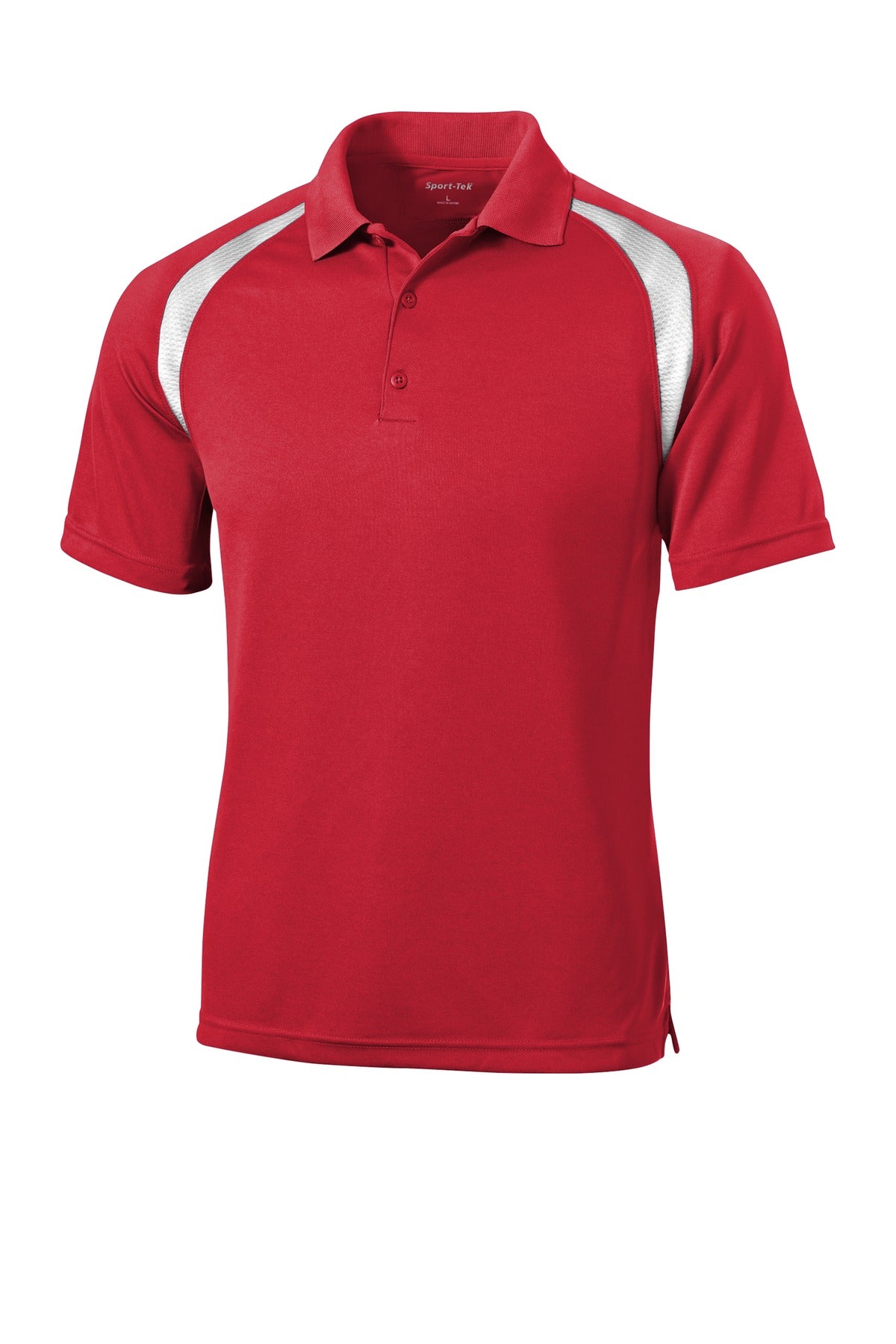 Custom Embroidered Sport-Tek Polos/Knits in True Red/ White