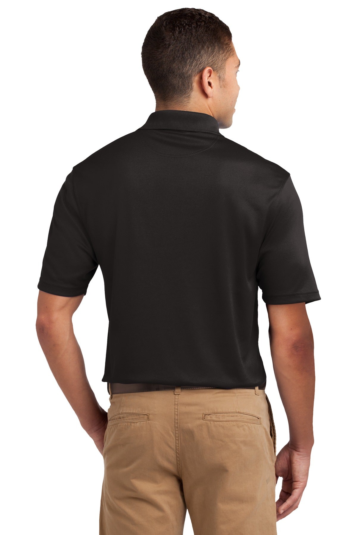 Custom Embroidered Sport-Tek Tall Dri-Mesh Polo. TK469,Black