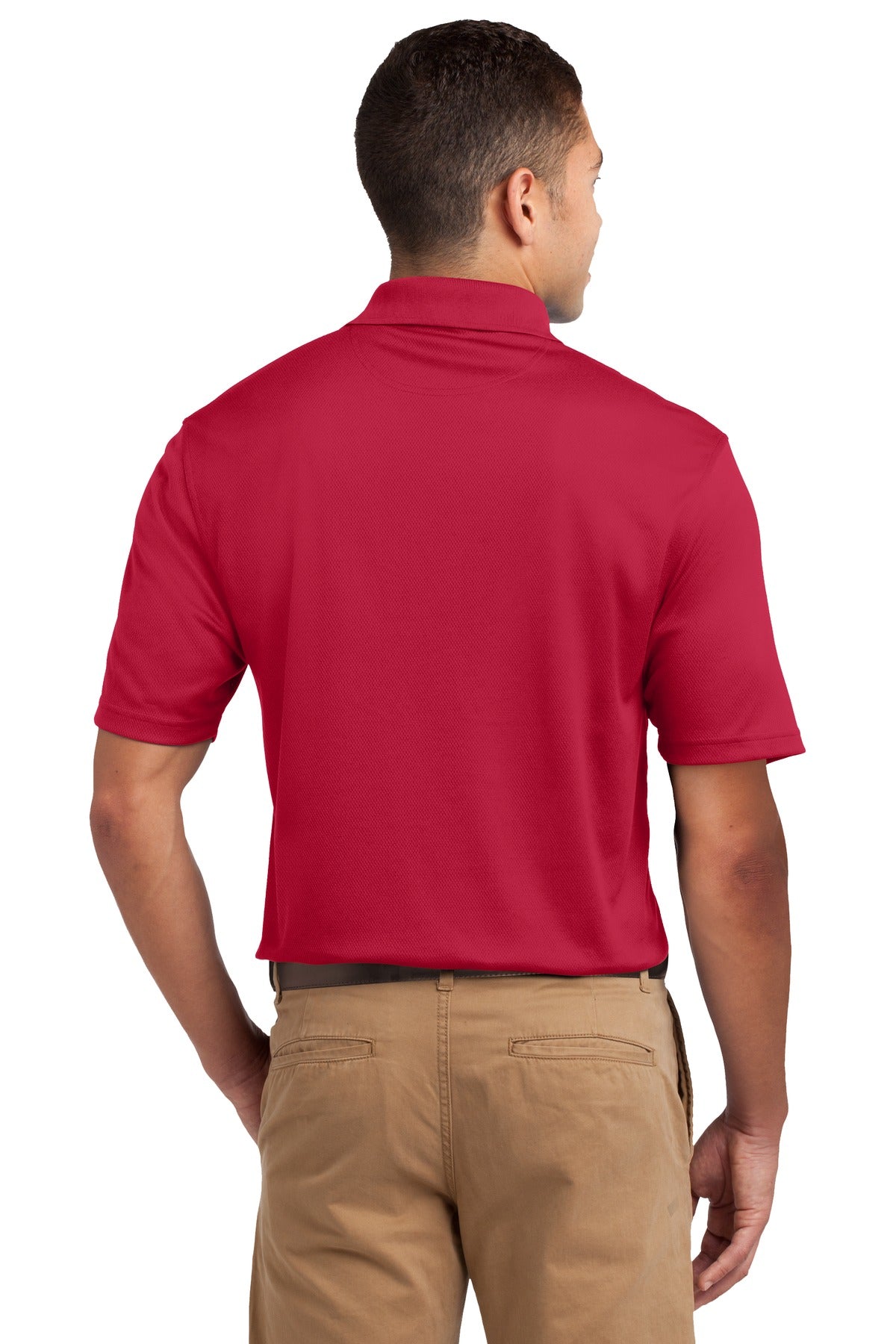 Custom Embroidered Sport-Tek Tall Dri-Mesh Polo. TK469,Red