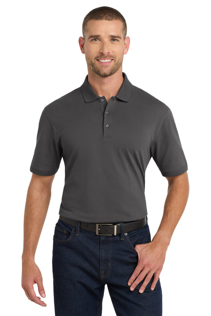 Custom Embroidered Port Authority Polos/Knits in Sterling Grey