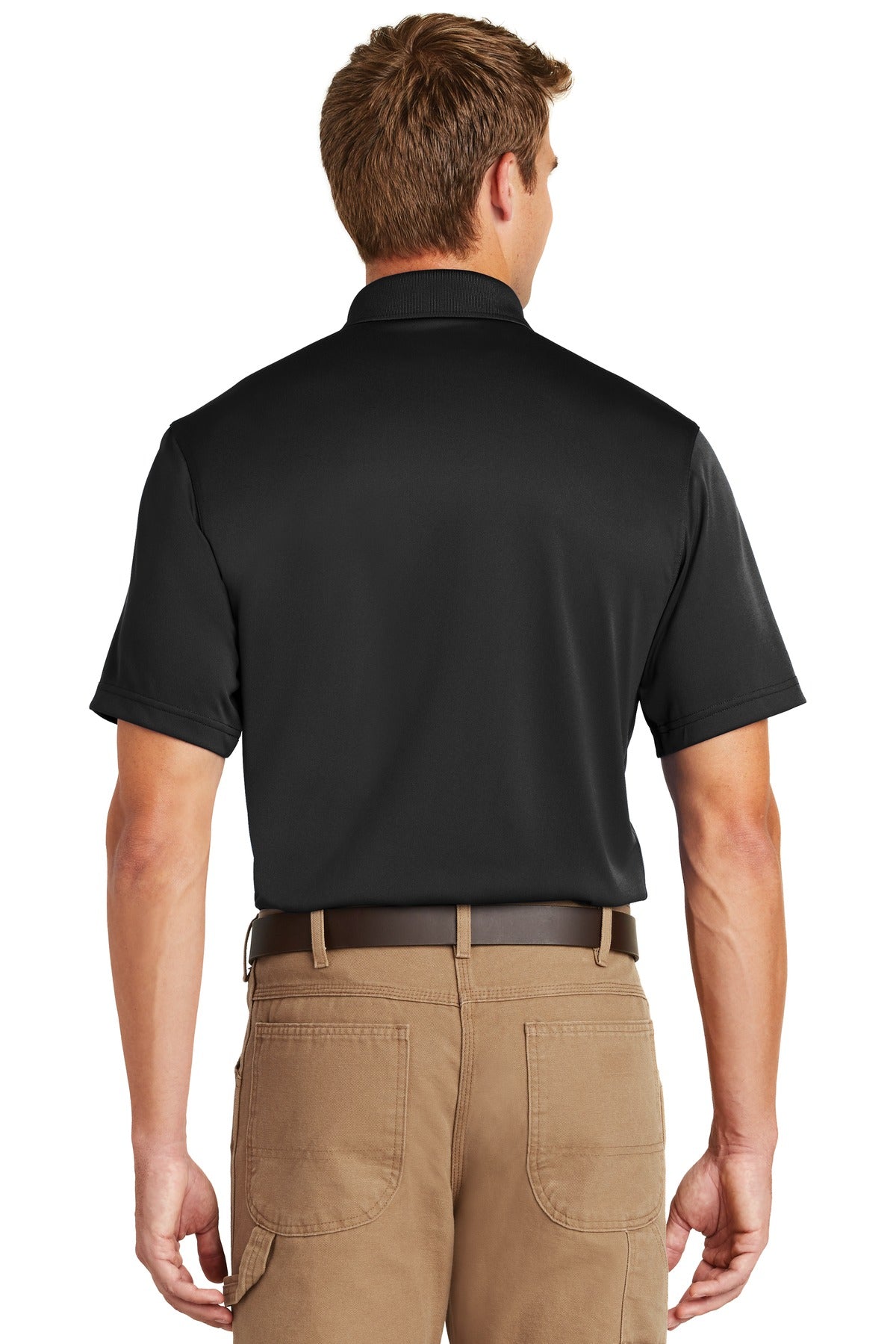 Custom Embroidered CornerStone Tall Select Snag-Proof Polo. TLCS412,Black