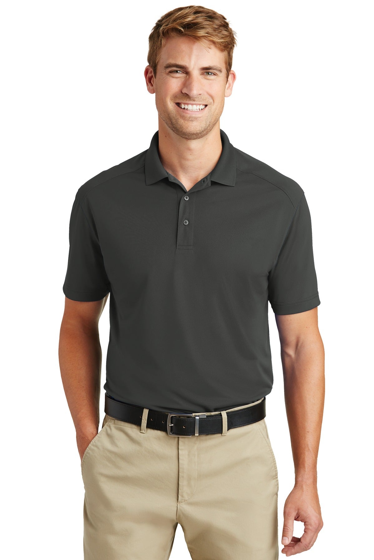 Custom Embroidered CornerStone Polos/Knits in Charcoal