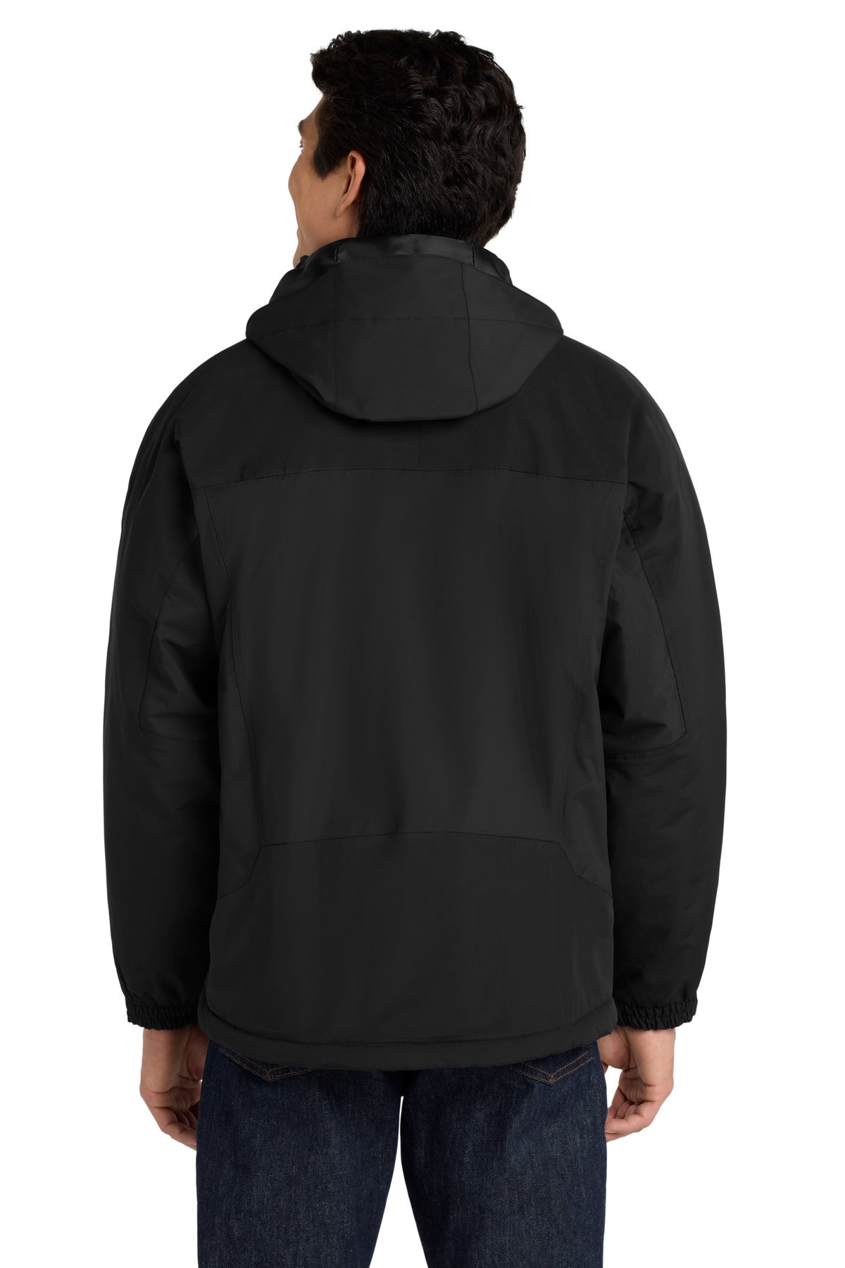 Custom Embroidered Port Authority Tall Nootka Jacket. TLJ792,Black/ Black