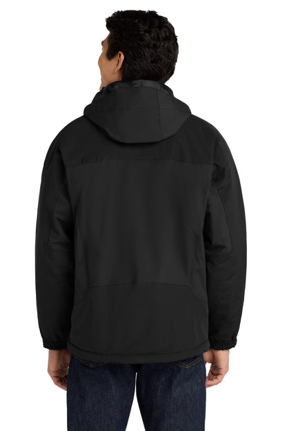 Custom Embroidered Port Authority Tall Nootka Jacket. TLJ792,Black/ Black