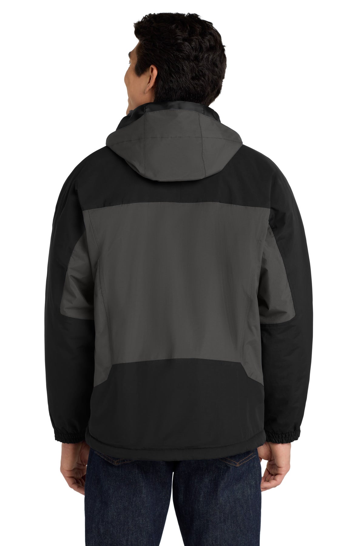 Custom Embroidered Port Authority Tall Nootka Jacket. TLJ792,Graphite/ Black