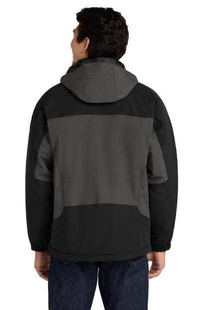 Custom Embroidered Port Authority Tall Nootka Jacket. TLJ792,Graphite/ Black