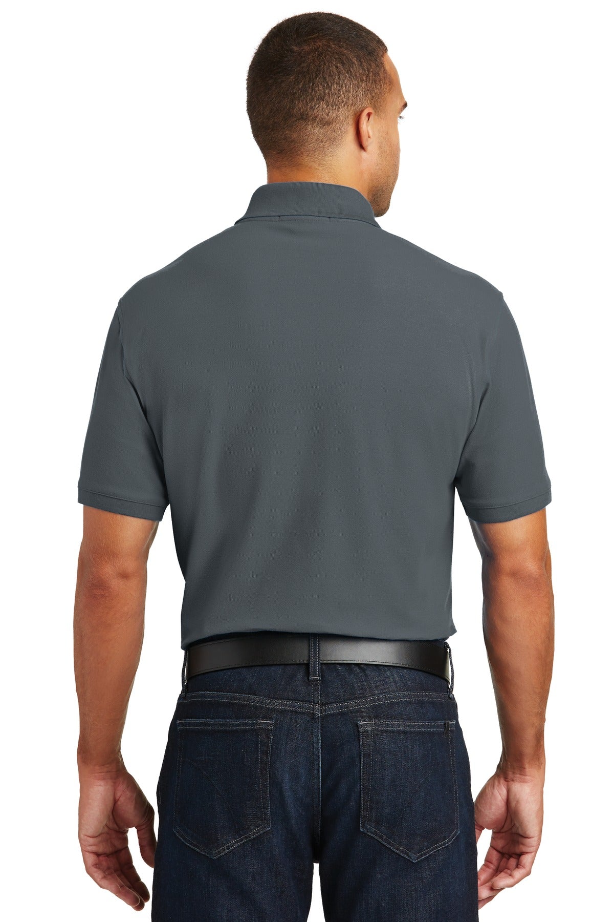 Custom Embroidered Port Authority Tall Core Classic Pique Polo. TLK100,Graphite