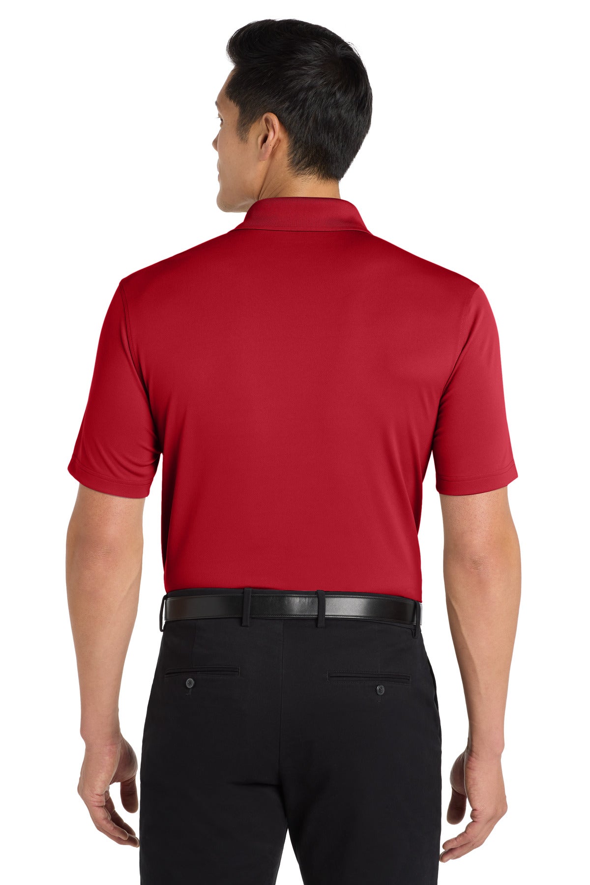 Custom Embroidered Port Authority Polos in Rich Red