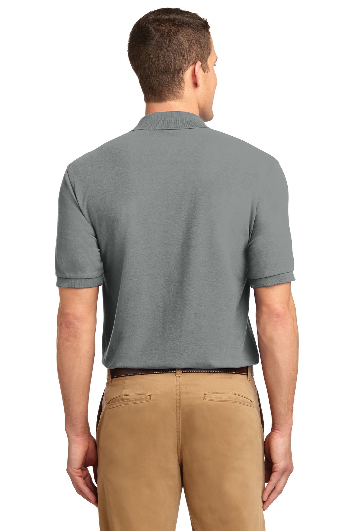 Custom Embroidered Port Authority Tall Silk Touch Polo.  TLK500,Cool Grey