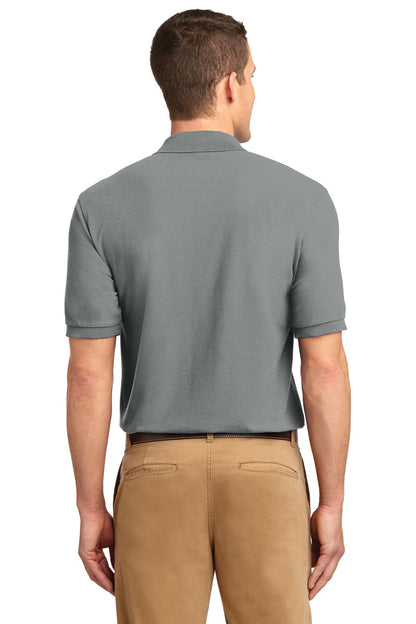 Custom Embroidered Port Authority Tall Silk Touch Polo.  TLK500,Cool Grey