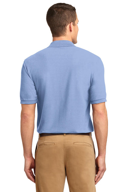 Custom Embroidered Port Authority Tall Silk Touch Polo.  TLK500,Light Blue