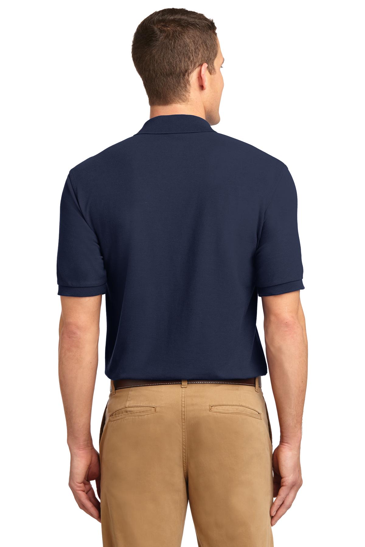 Custom Embroidered Port Authority Tall Silk Touch Polo.  TLK500,Navy