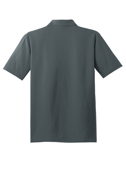 Custom Embroidered Port Authority Polos/Knits in Steel Grey