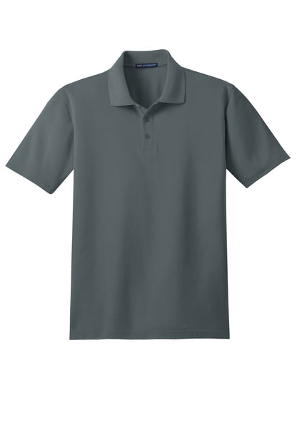 Custom Embroidered Port Authority Polos/Knits in Steel Grey