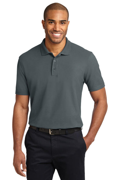 Custom Embroidered Port Authority Polos/Knits in Steel Grey