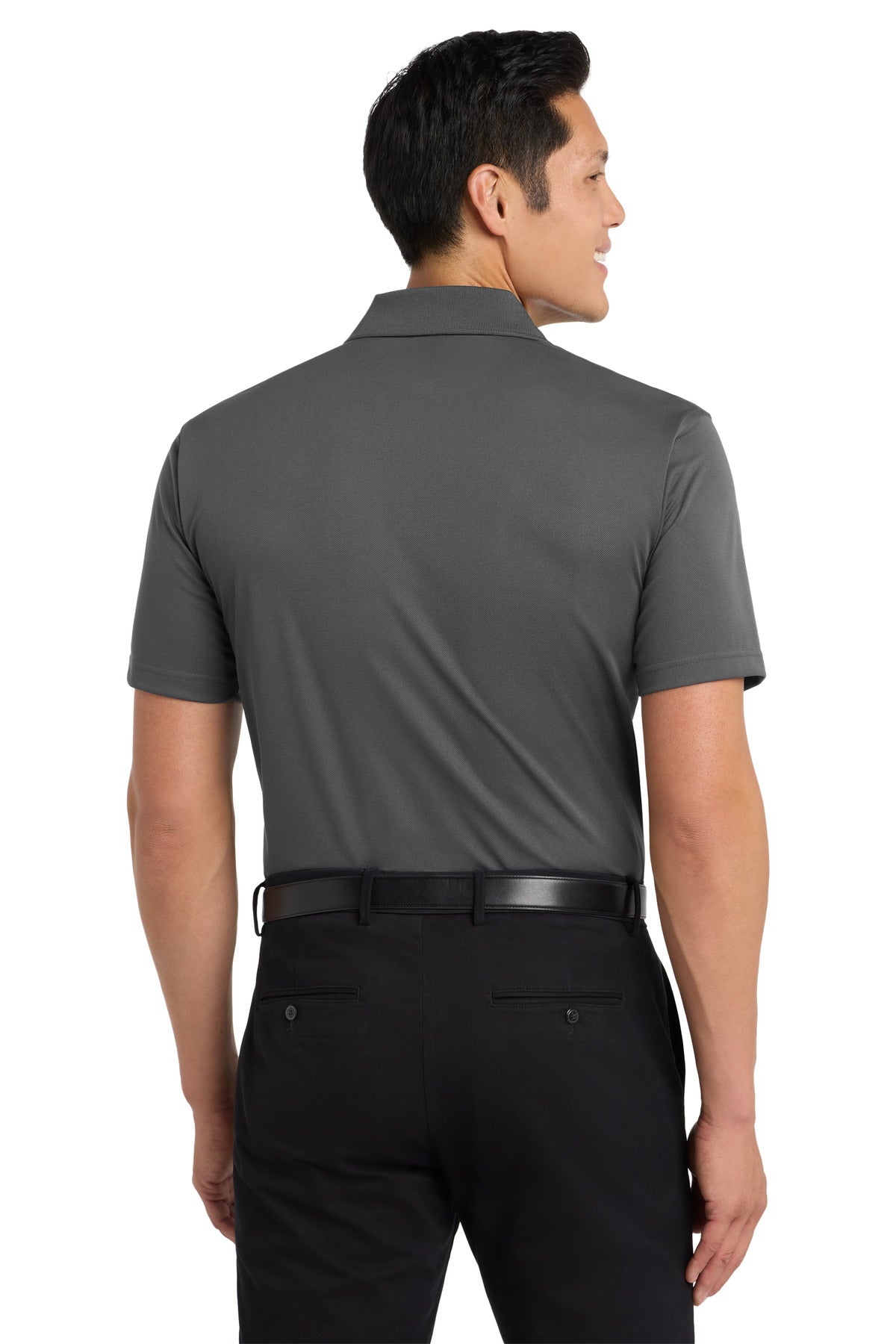Custom Embroidered Port Authority Tall Tech Pique Polo. TLK527,Grey Smoke