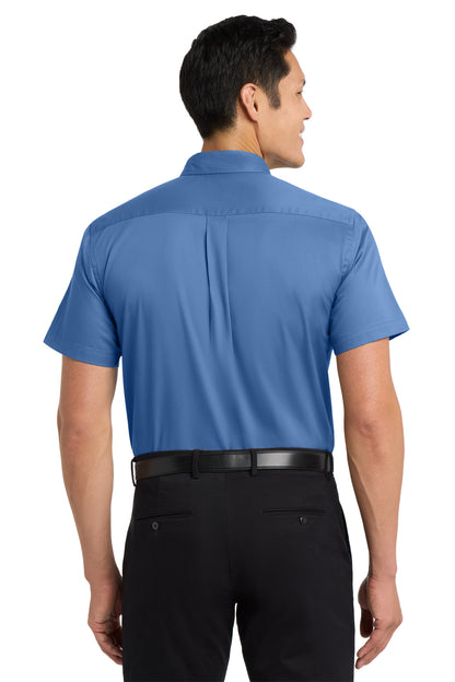 Custom Embroidered Port Authority Tall Short Sleeve Easy Care Shirt. TLS508,Ultramarine Blue