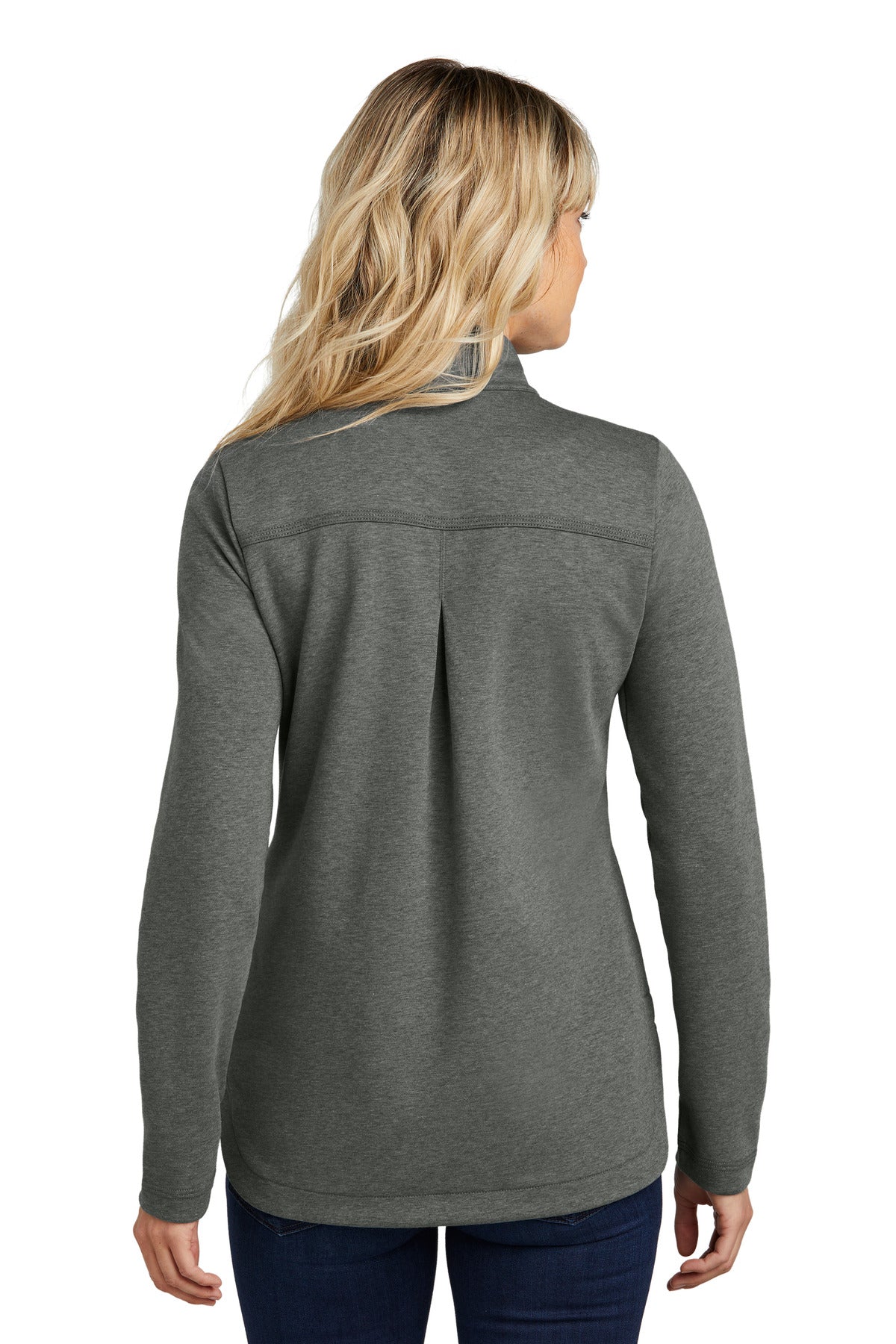 Custom Embroidered TravisMathew Women's Coveside Full-Zip TM1LD001,Dark Grey Heather