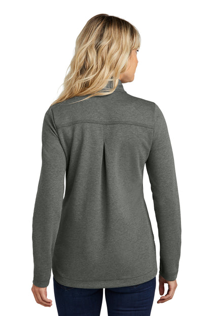 Custom Embroidered TravisMathew Women's Coveside Full-Zip TM1LD001,Dark Grey Heather