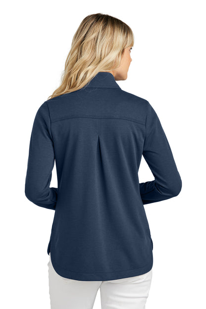 Custom Embroidered TravisMathew Women's Coveside Full-Zip TM1LD001,Blue Nights