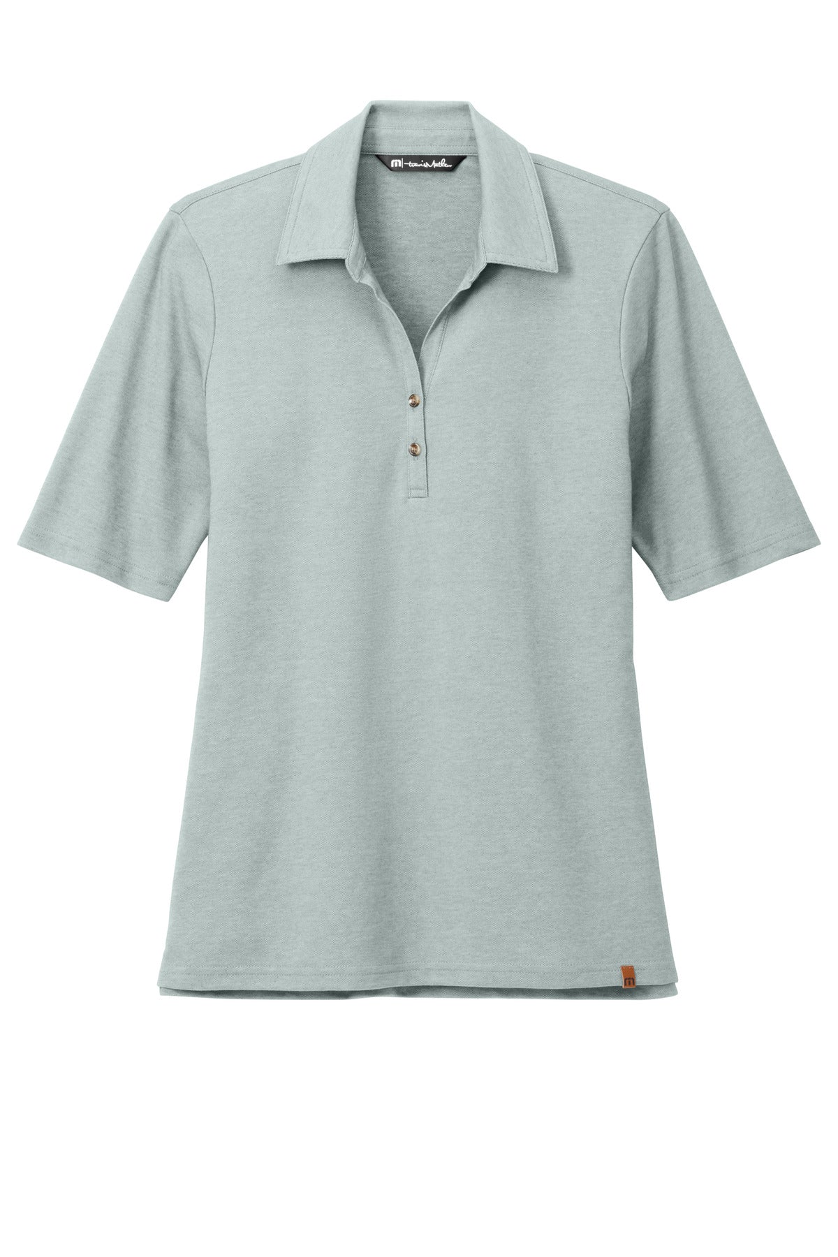 Custom Embroidered TravisMathew Polos/Knits in Balsam Green Heather
