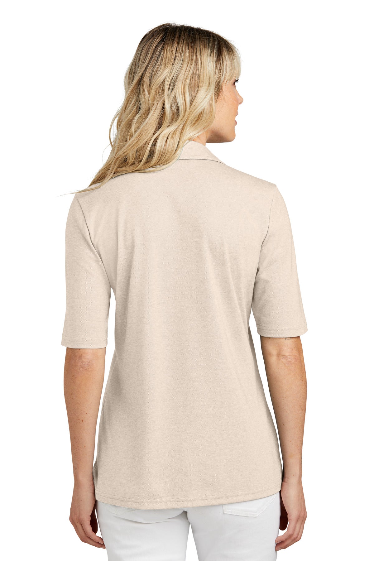 Custom Embroidered TravisMathew Women's Sunsetters Polo TM1LD004,Natural Heather